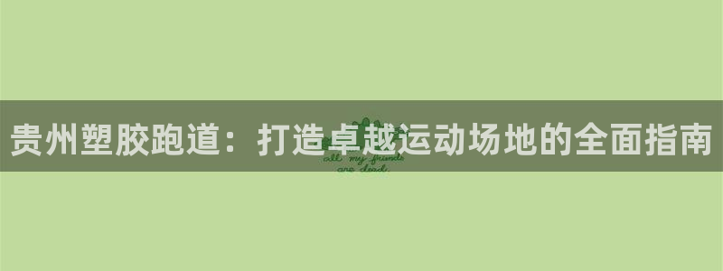 谈球吧官网在线入口手机版免费下载：贵州塑胶跑道：打造卓越运动场地的全面指南