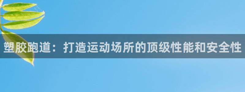 谈球吧不出款：塑胶跑道：打造运动场所的顶级性能和安全性