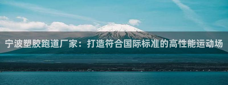 谈球吧app体育：宁波塑胶跑道厂家：打造符合国际标准的高性能运动场