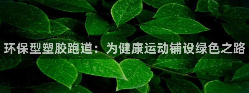 谈球吧官网在线入口手机版下载：环保型塑胶跑道：为健康