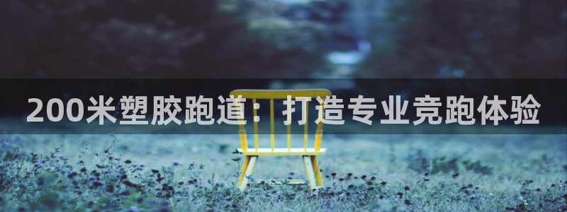 谈球吧电子app：200米塑胶跑道：打造专业竞跑体验